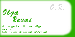 olga revai business card